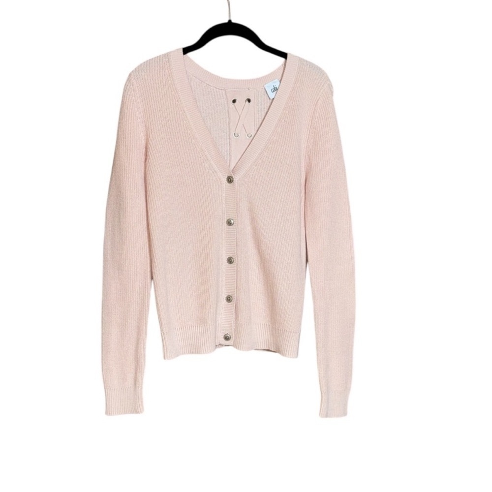 CAbi Eliza #3357 Cardigan Women's Pink V-Neck Cardigan Sweater small - Picture 2 of 7